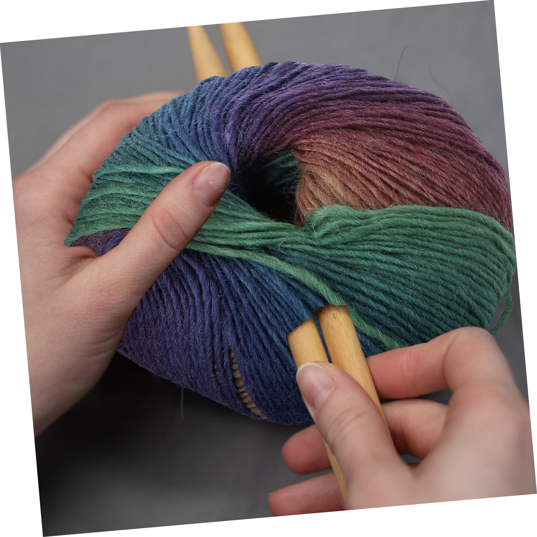 STOBOK 6 Rollos hilo de lana de colores hilo de ganchillo de algodón hilo acrílico pañuelos fular hilo de lana para tejer hilo de lana de tejer arcoiris manual hilo de tejer Accesorios