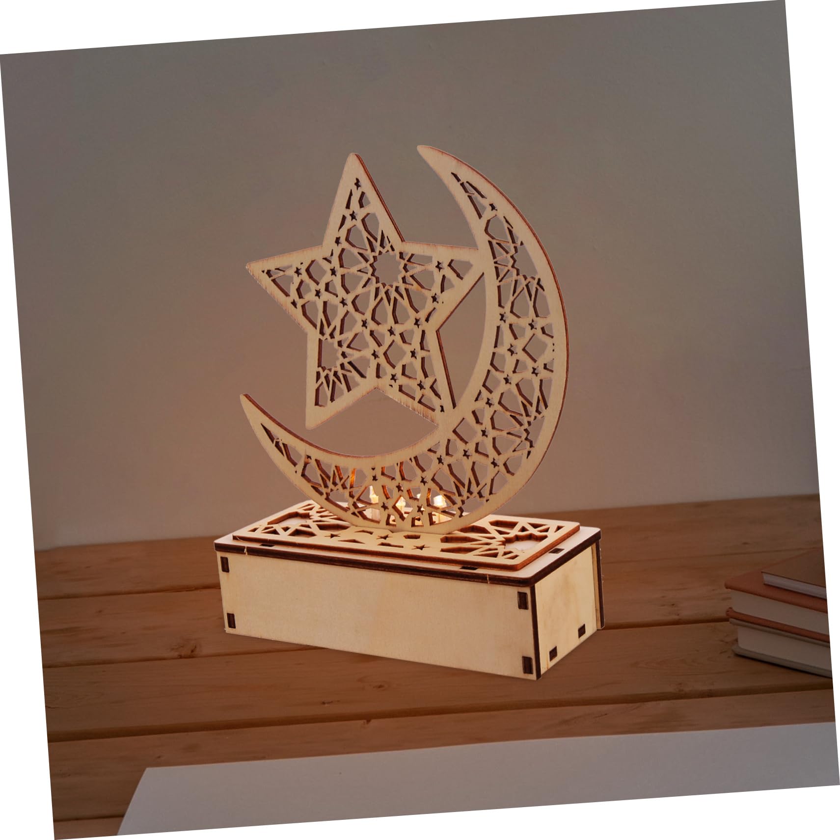 MAGICLULU Moon Lamp Decorative Light for Home Compact Eid Mubarak Present Beautiful Decor for Festivals Special Occasions Celebrations