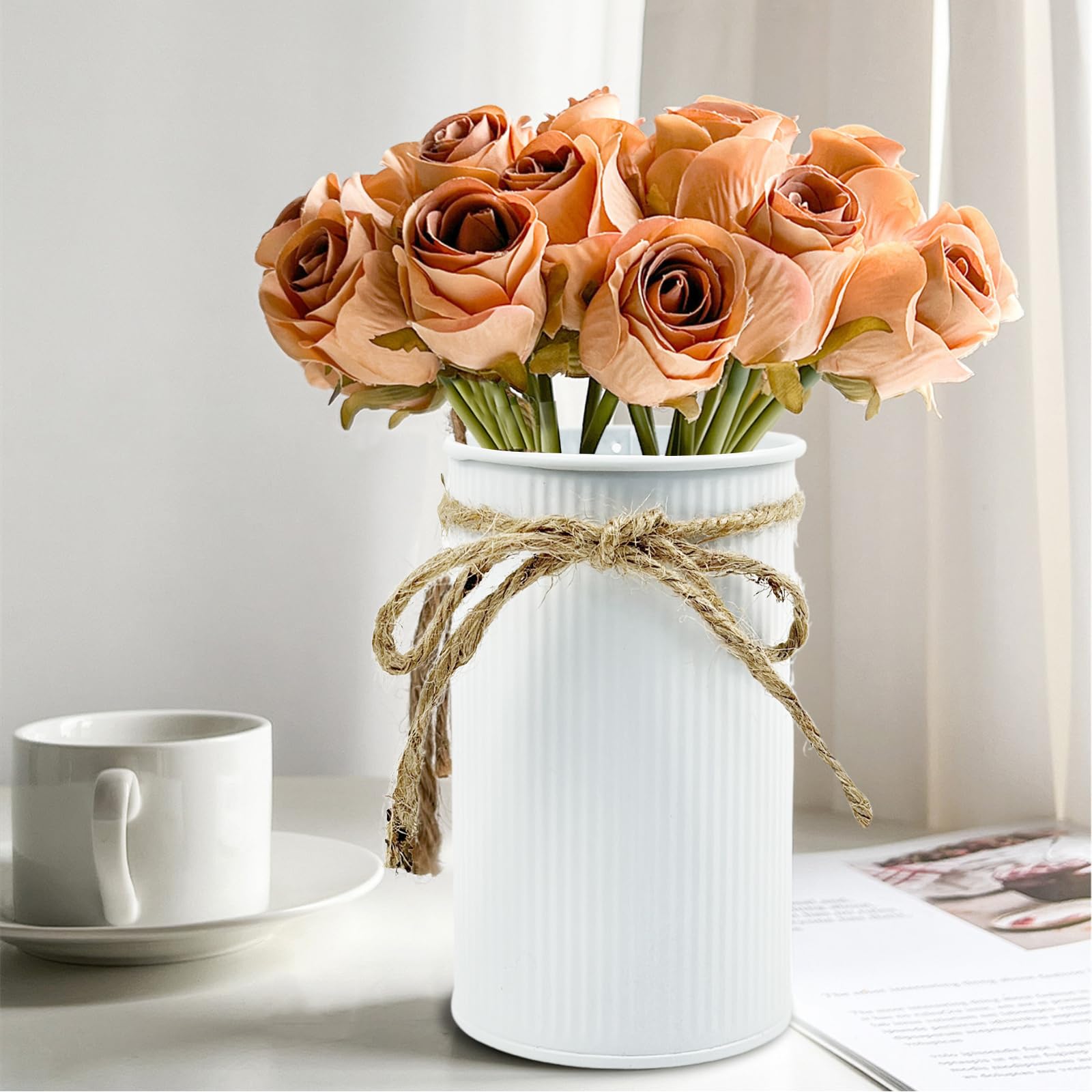 Amazon.com: Rainmae 12 Pcs 4.3x2.6 Inch Farmhouse Vase with Twine