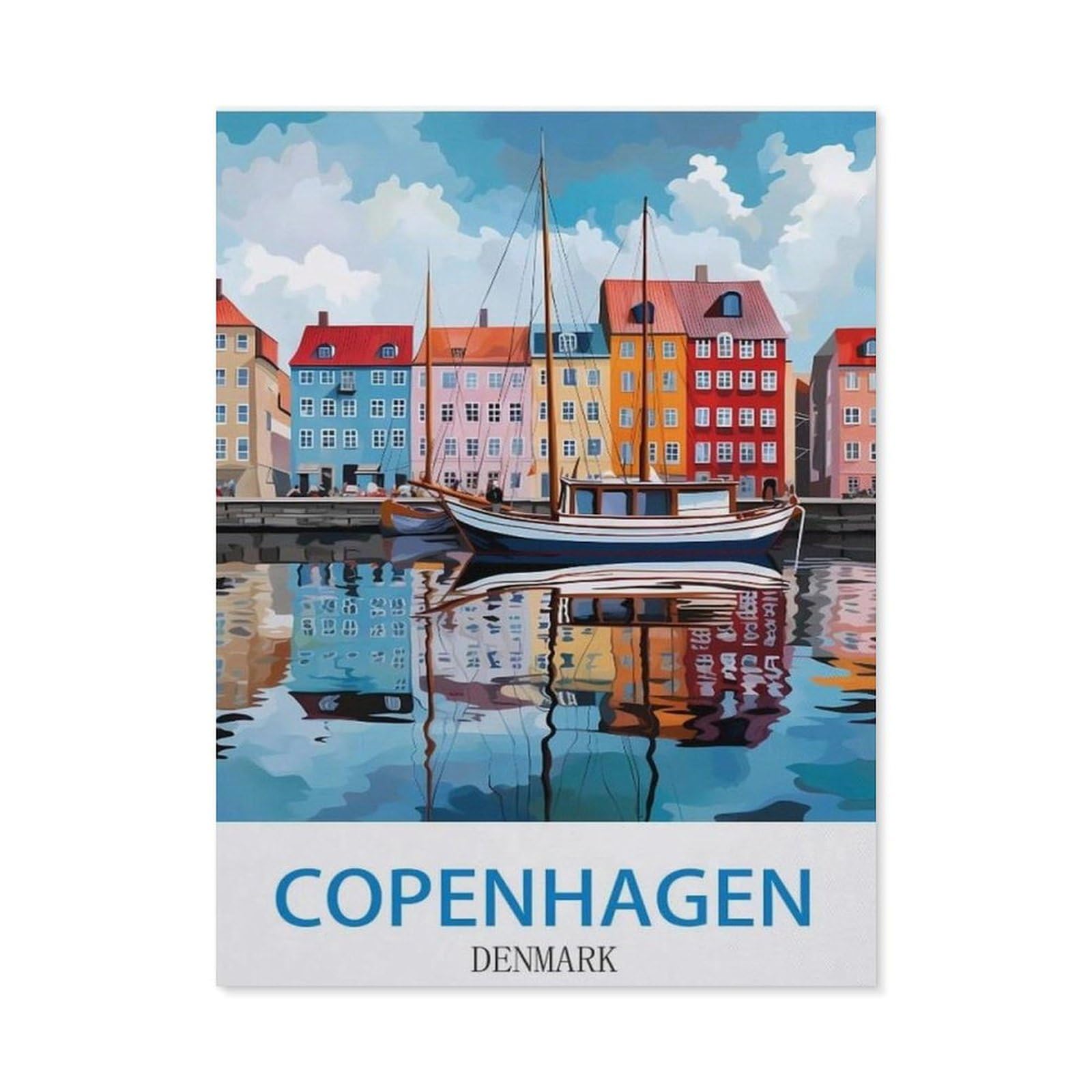 BEAYODKP Full Diamond 5D DIY Diamond Painting，Copenhagen Denmark