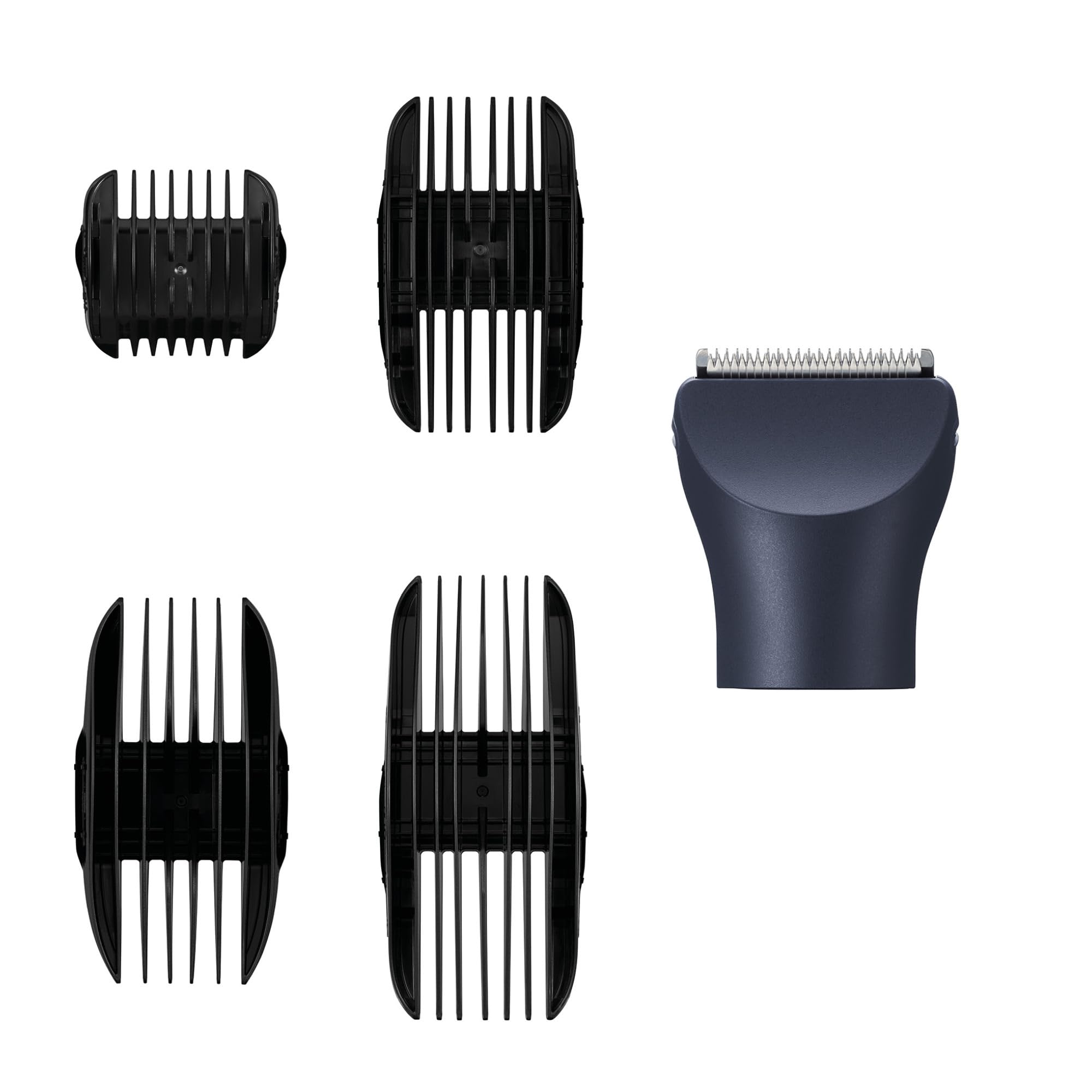 Panasonic ER-CHC1-A301 MULTISHAPE (Système Modulaire de Soins Personnels) Accessoire Tête de Tondeuse à Cheveux avec lames professionnelles, 15 Réglages de Longueur, 4 Peignes, Noir