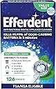 Efferdent Retainer Cleaning Tablets, Denture Cleaning Tablets for Dental Appliances, Minty Fresh & Clean, 126 Count