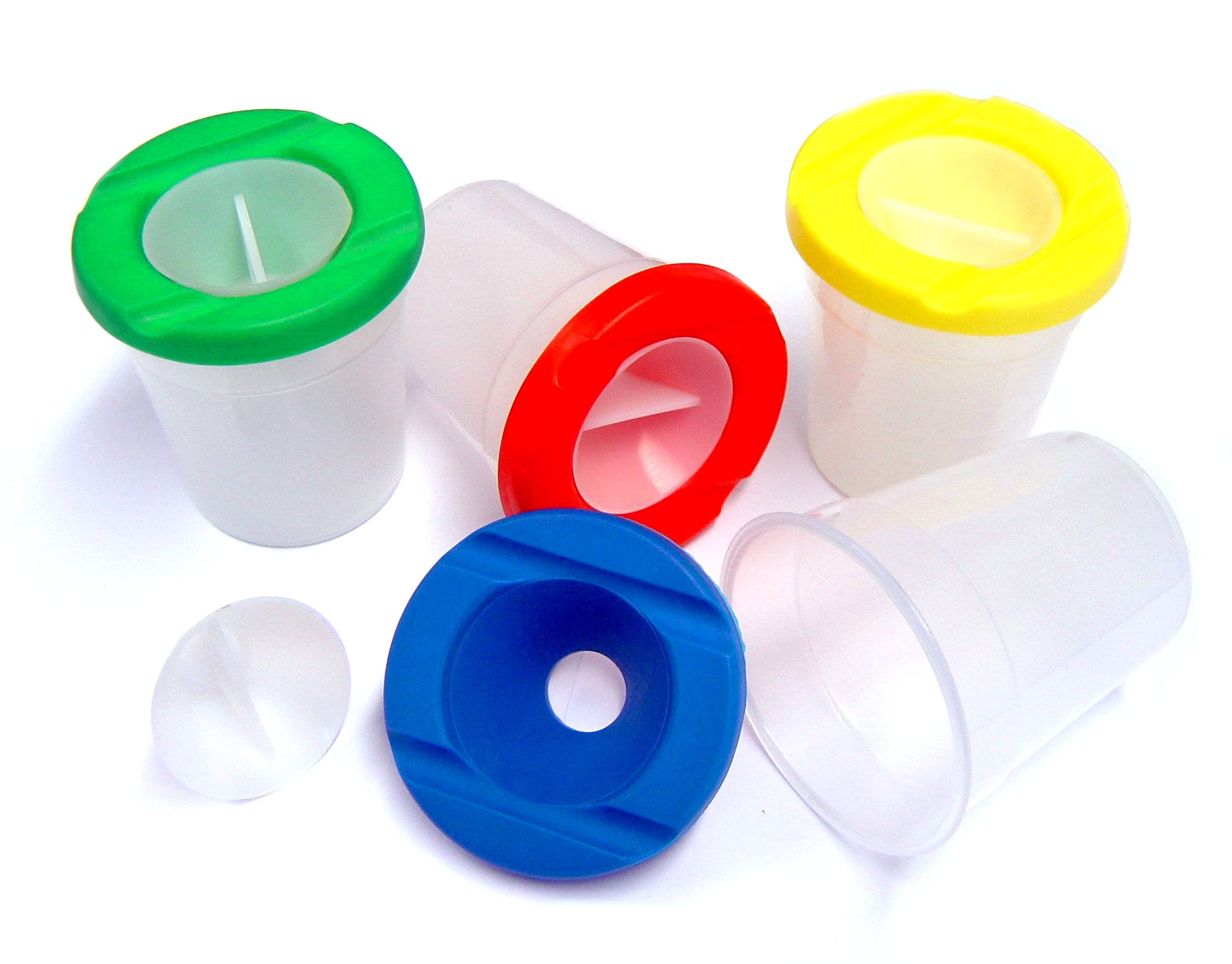Major Brushes Childrens Non Spill Paint Pots Set Of 4