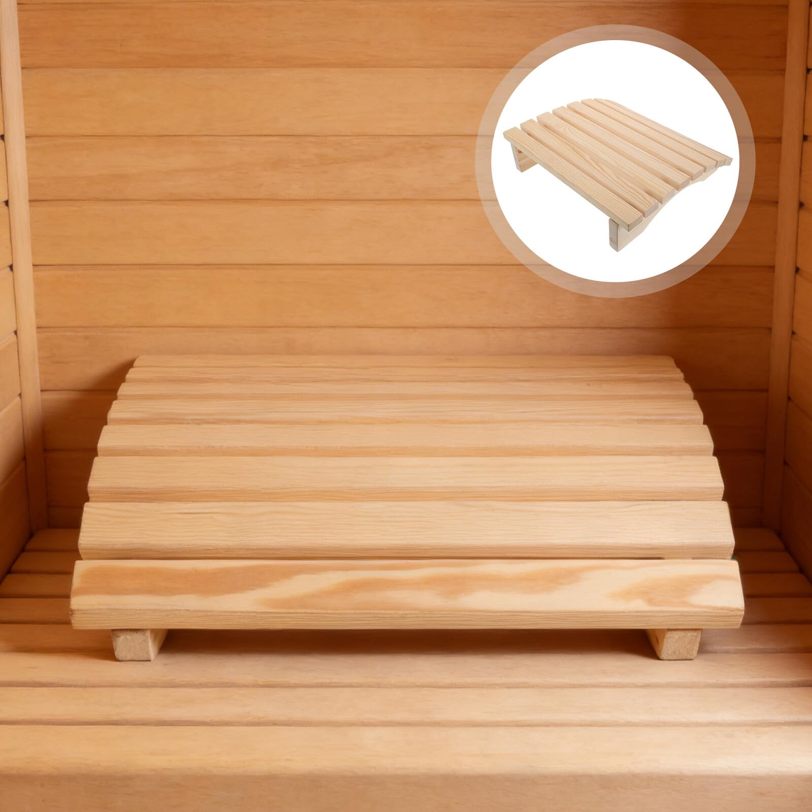 Ergonomiczny Zagłówek Do Sauny z Naturalnego Drewna Sosnowego Oddychający Podparcie Szyi i Pleców Aromatyczny Drewniany Element Dekoracyjny Do Akcesoriów Sauny Domowej i Relaksu