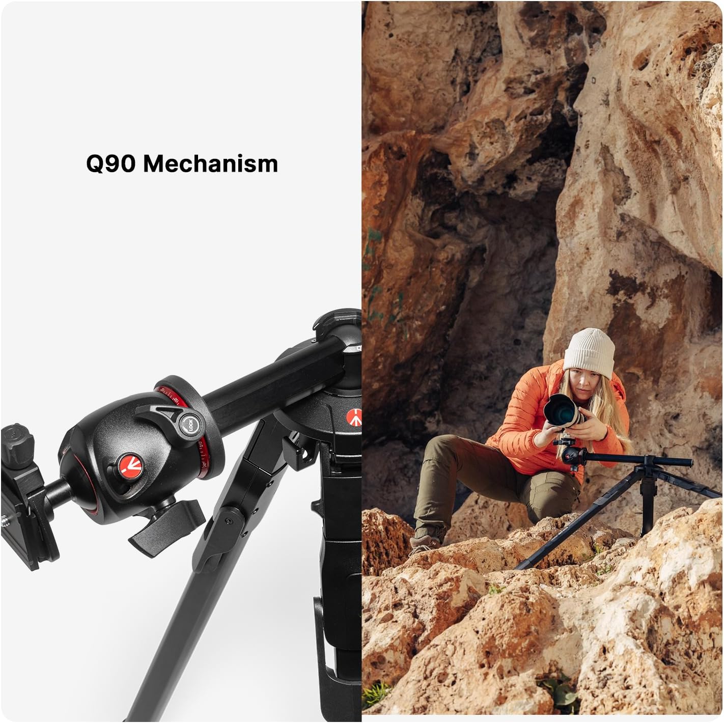 Manfrotto ONE Photo, Aluminum Tripod Kit, XPRO Ball Head Arca Swiss, 26.4lbs Load, 90° Horizontal Column, XTEND Legs Fast Setup, Modular Feet, Professional Photo Tripod Kit, DSLR & Mirrorless Cameras