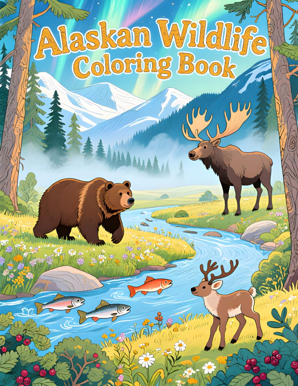 Alaskan Wildlife Coloring Book