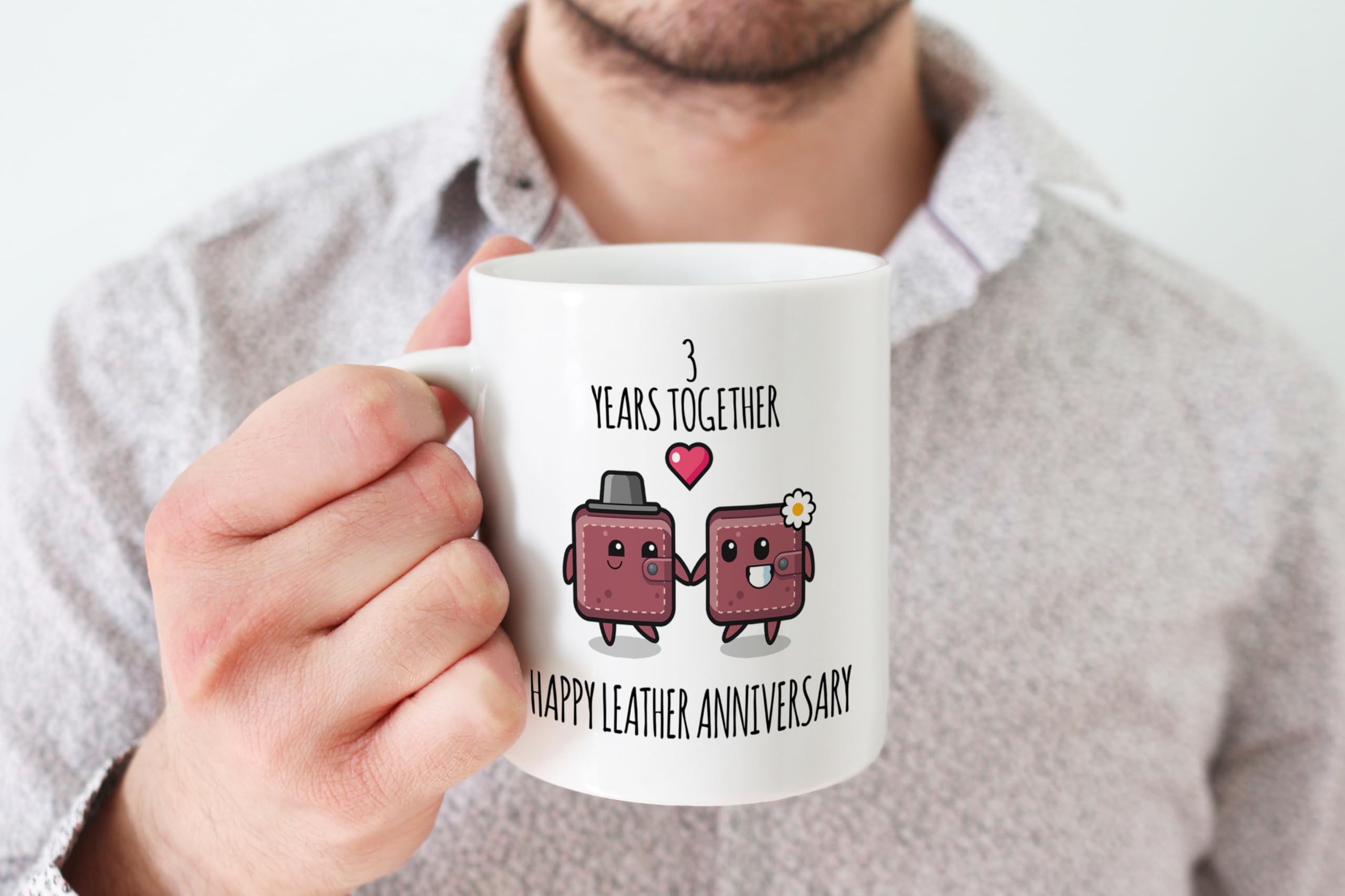 3rd Anniversary Mug Gift for Men Women, 3 Years Together - Image 4