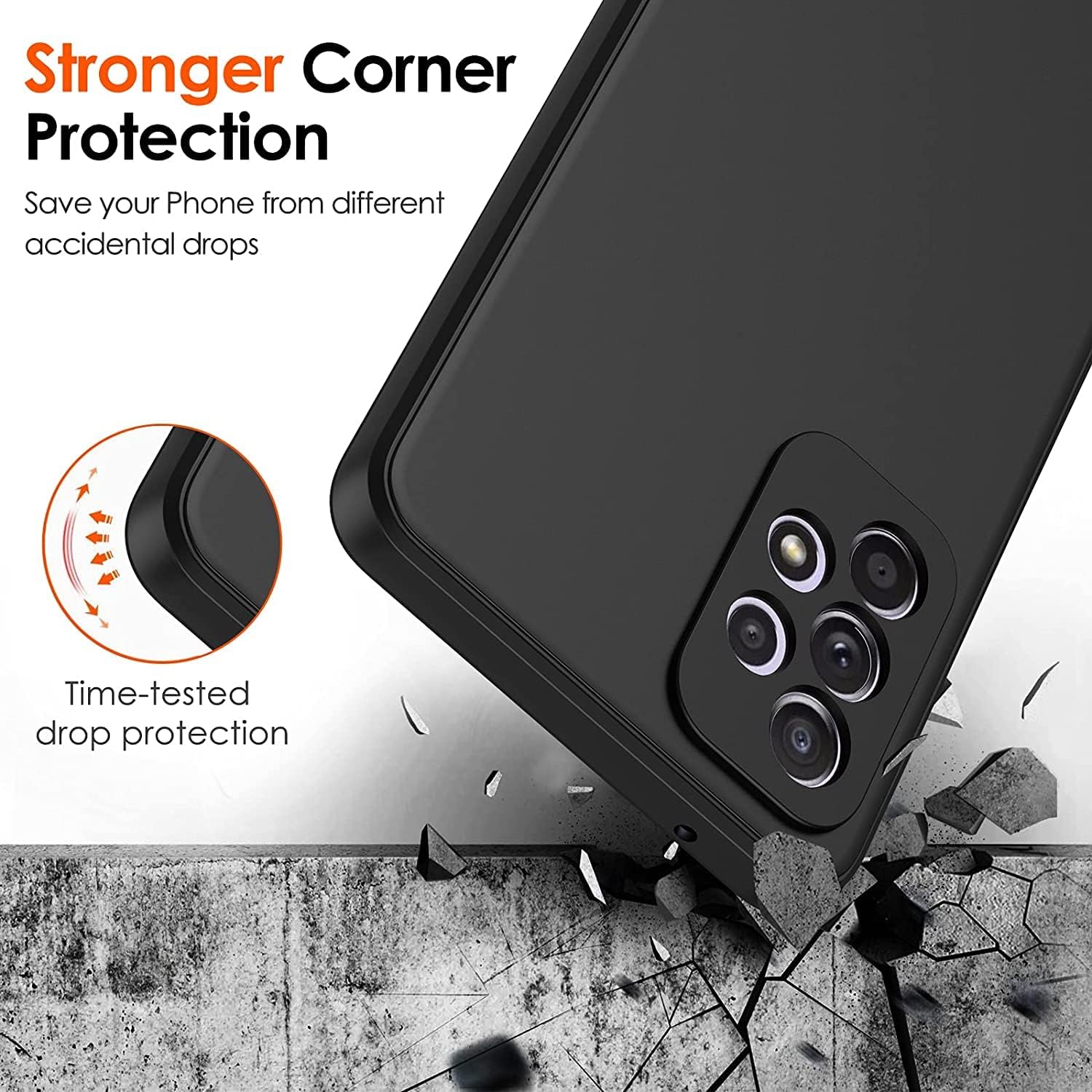 for TCL NxtPaper 70 Pro (6.90") Case, [ 1 x Tempered Glass Protective Film], Shockproof TPU Cover, with [Phone CaseRotation Ring Kickstand] Phone Case for - Black image 5