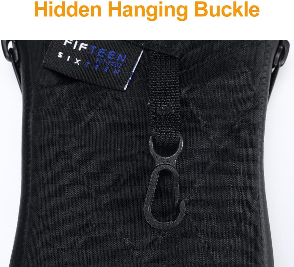 X PAC Compact Wallet for Men, Slim Zipper Wallet with Hook, Blocking Small Wallet for Everyday Carry - Image 3