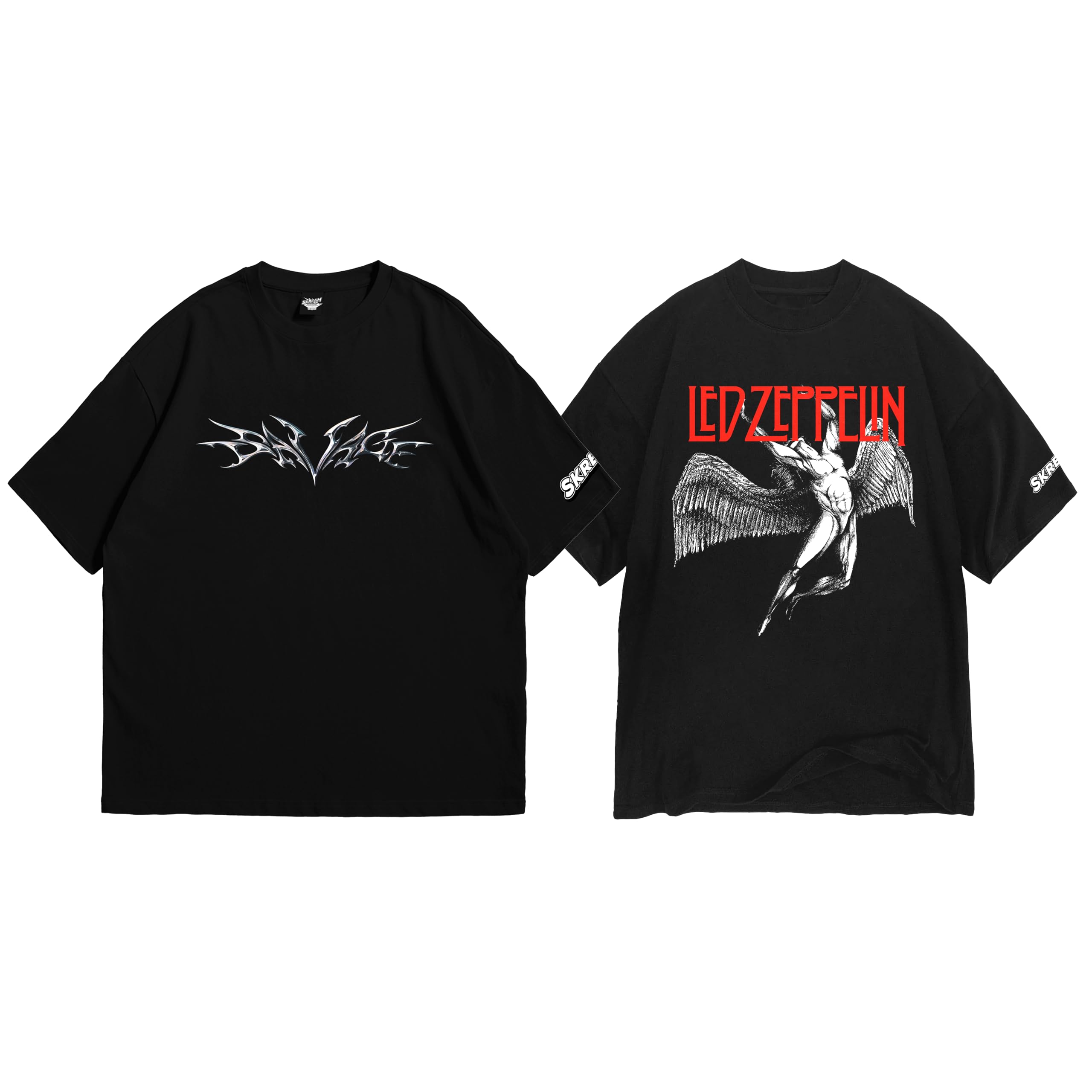 Printed Tshirts Oversized Led Zeppelin T Shirt Savage And Led