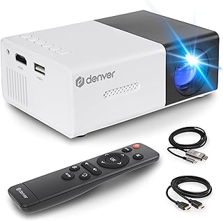 Projetor portátil LED com HDMI e USB-C