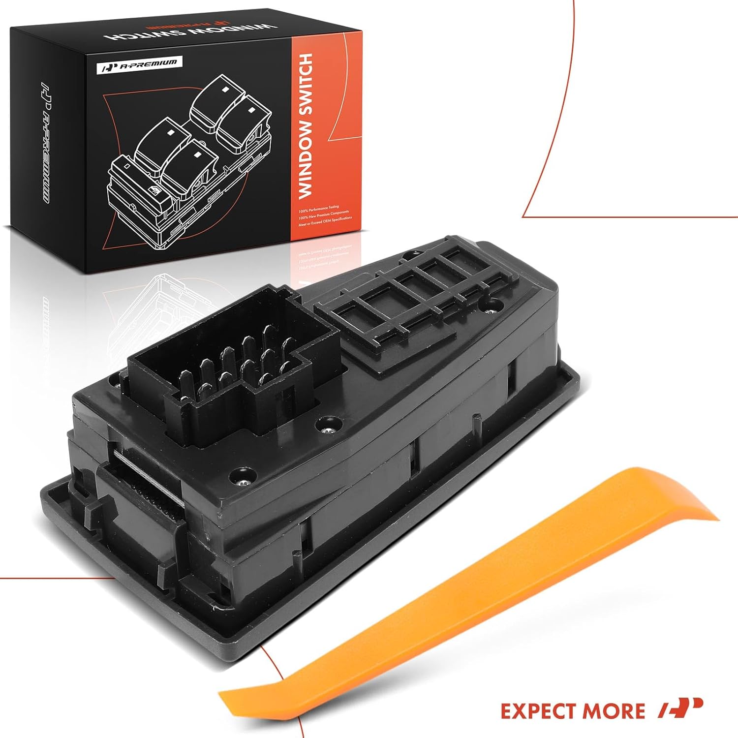 A-Premium Master Power Window Switch Compatible with Volvo Truck FH12, Front Left Driver Side, Replace# 20752917