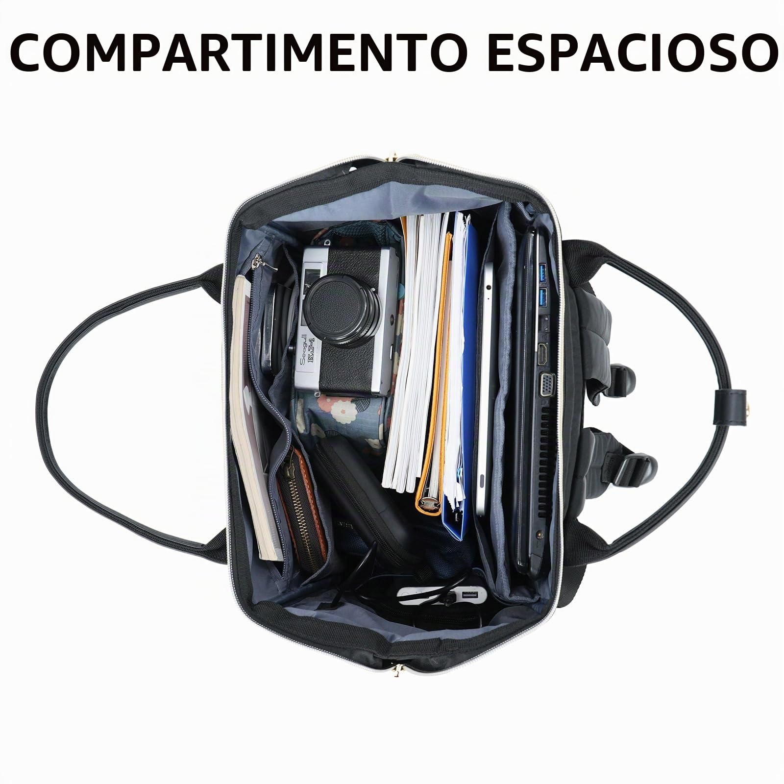 KROSER mochilo para computadora portátil de 17 pulgadas elegante mochila