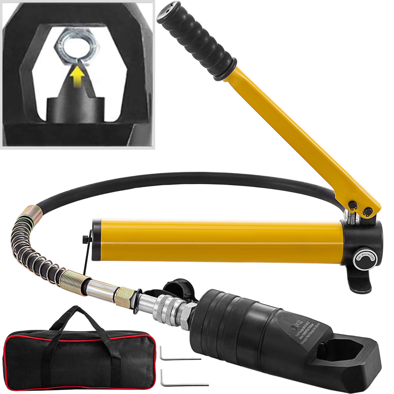 Buy Hydraulic Nut Splitter Split Type with Pump Nut Cutter Tool 2432mm