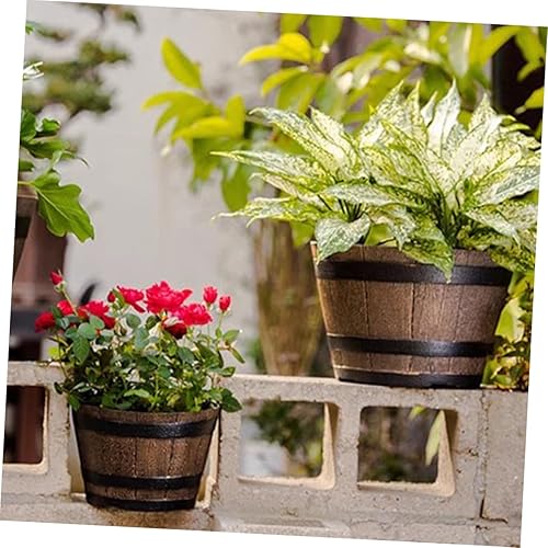 Miniatura 9 de BESTOYARD Maceta de resina para maceta pequeña, extra grande, soporte decorativo para macetas