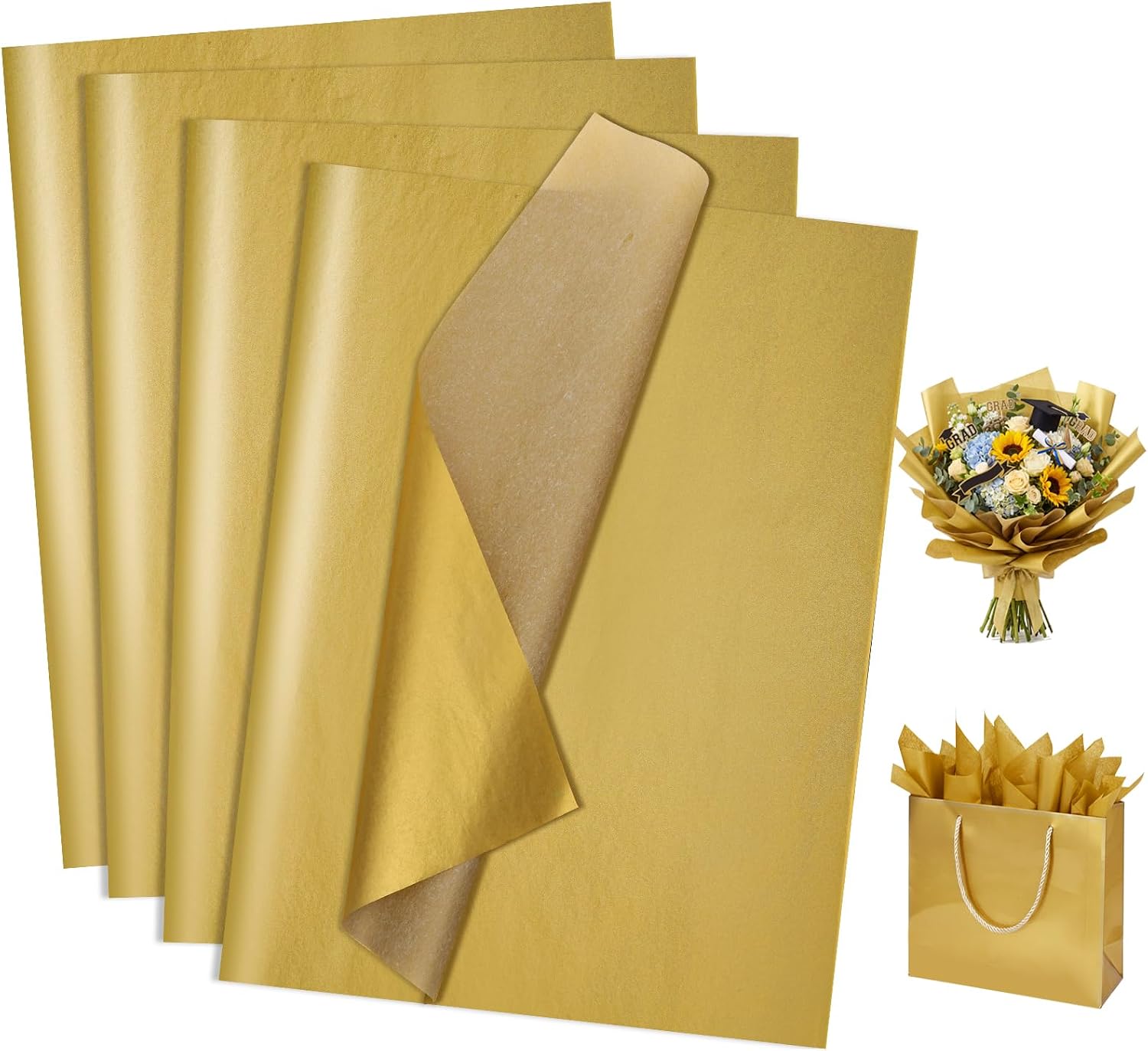 woric 110 Sheets Tissue Paper Bulk for Gift Bags 7 Metallic Colors Pastel Tissue Paper for Garland Crafts Gift Wraps Weddings Baby Shower Pastel Birthday Decorations, 14 x 20 Inch