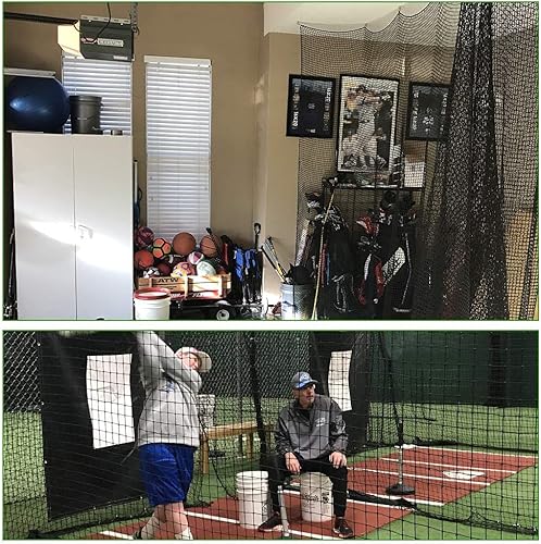 Miniatura 6 de Redes de respaldo para béisbol y sóftbol, barrera de red deportiva resistente #18 Red de béisbol 10'x10'10'x20'15'x15'..