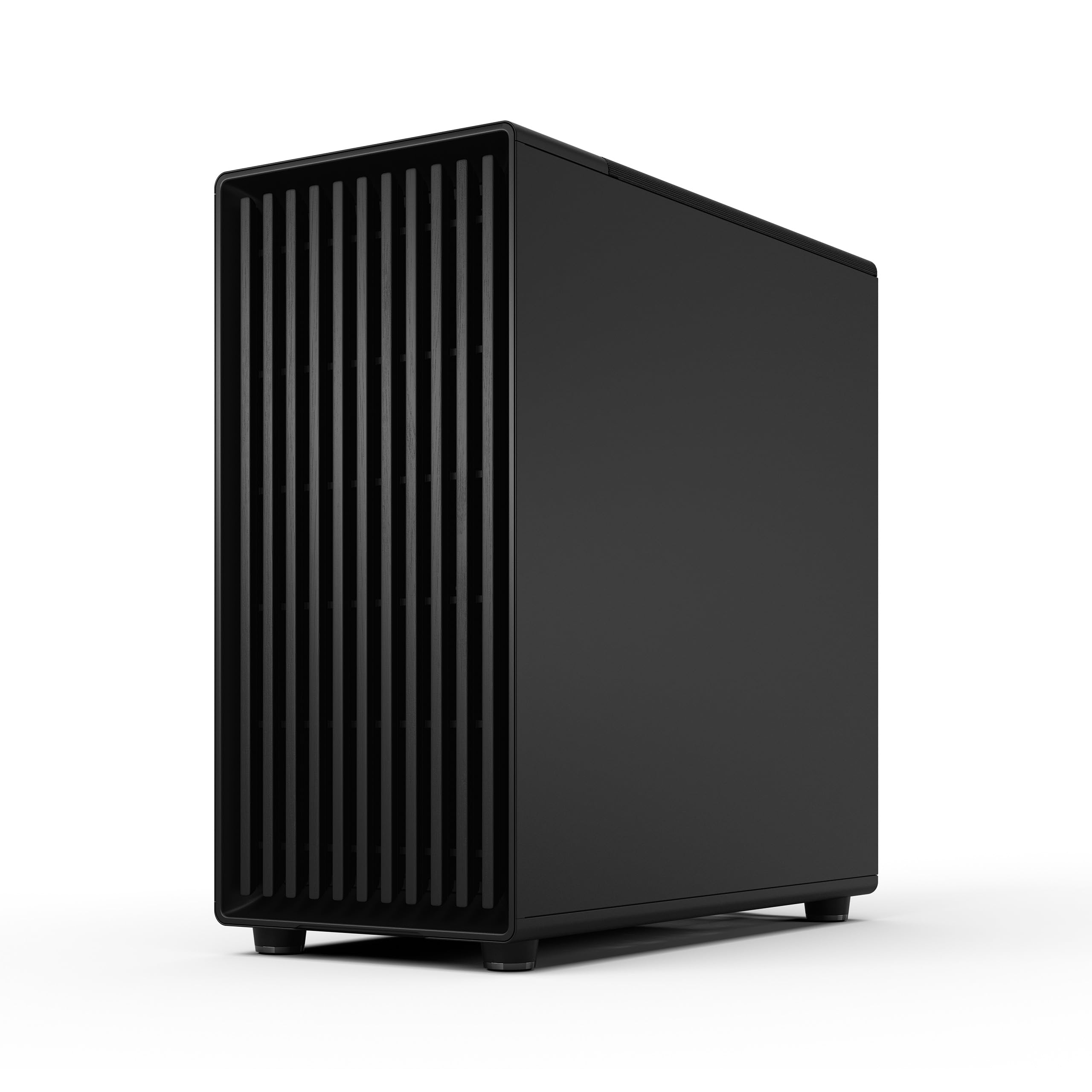 Fractal Design North XL Momentum Black - Glass Side Panel - Genuine Blackened Oak Wood Front - High Airflow PC Gaming Case - Three powerful 140mm Momentum Fans Included - ATX/E-ATX Support