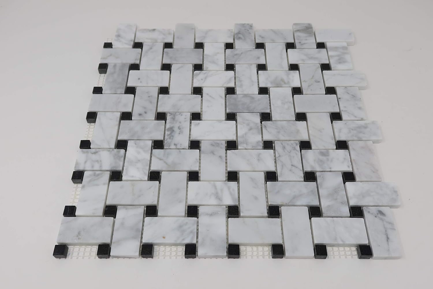 10 - Piece 12" X 12" X 8 mm Peridot Beautiful Kitchen Backsplash and Bathroom Glass Mosaic Tiles in White and Dark Green Finish