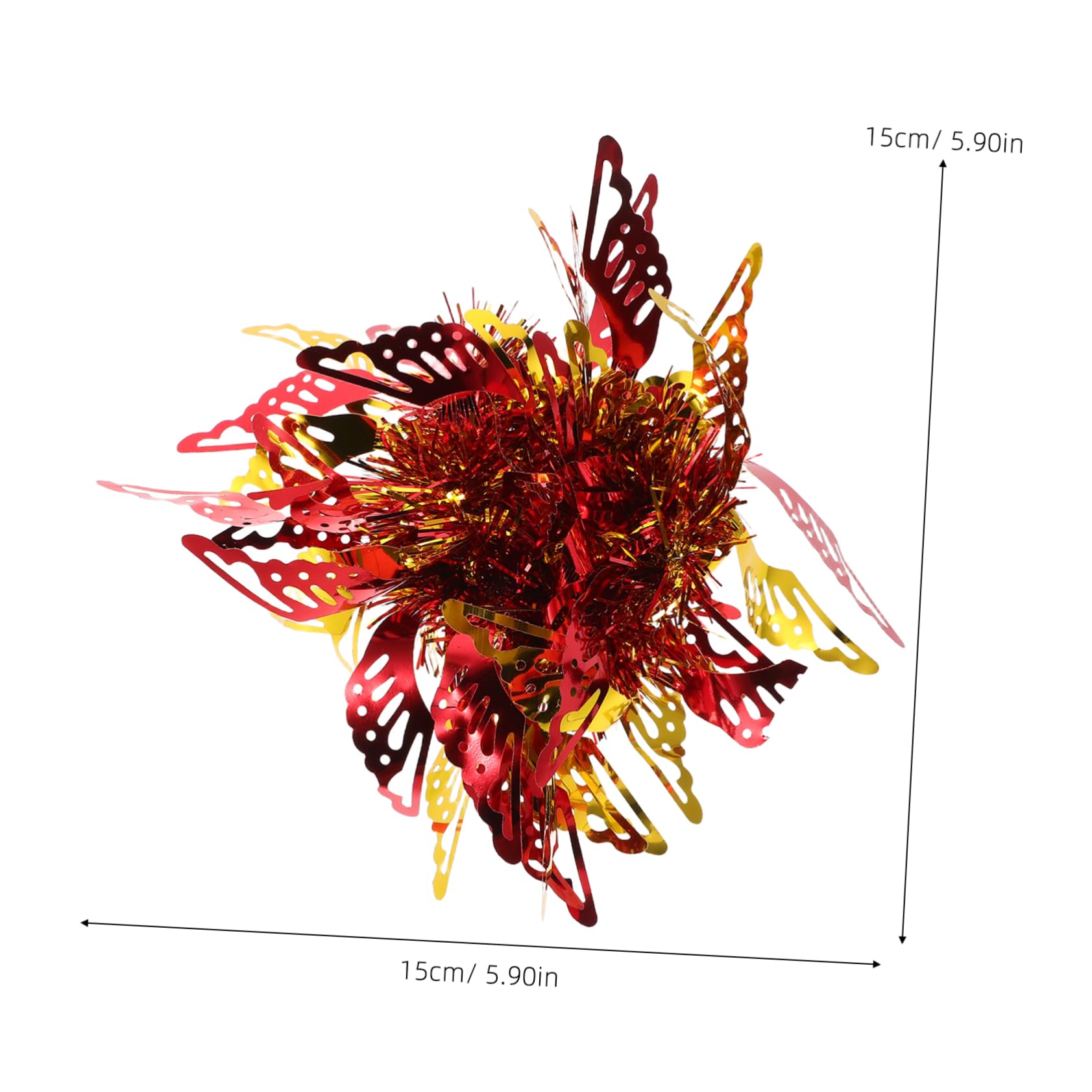 BESPORTBLE 6Pcs Metallic Cheerleading Pom Poms for Hand Flower Wrist Accessories for Dance Classes Sports Events and Performances Boost Coordination and Confidence