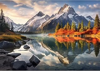 Yunlus Jigsaw Puzzles for Adults 1000 Pieces Impossible Hard Difficult Challenging Puzzles for Adults 1000pc Puzzle Reflec...