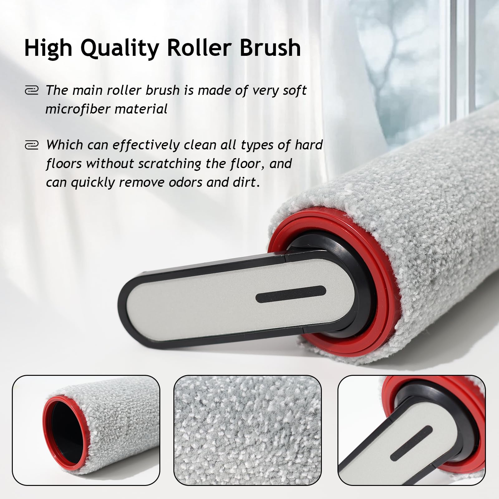 Brosse à Rouleau + Filtre Pour H12H12SH11S Aspirateur Sec Et Humide Pieces De Rechange Ensemble Daccessoires 1 Rouleaux De Brosse 2 Filtres 89036846