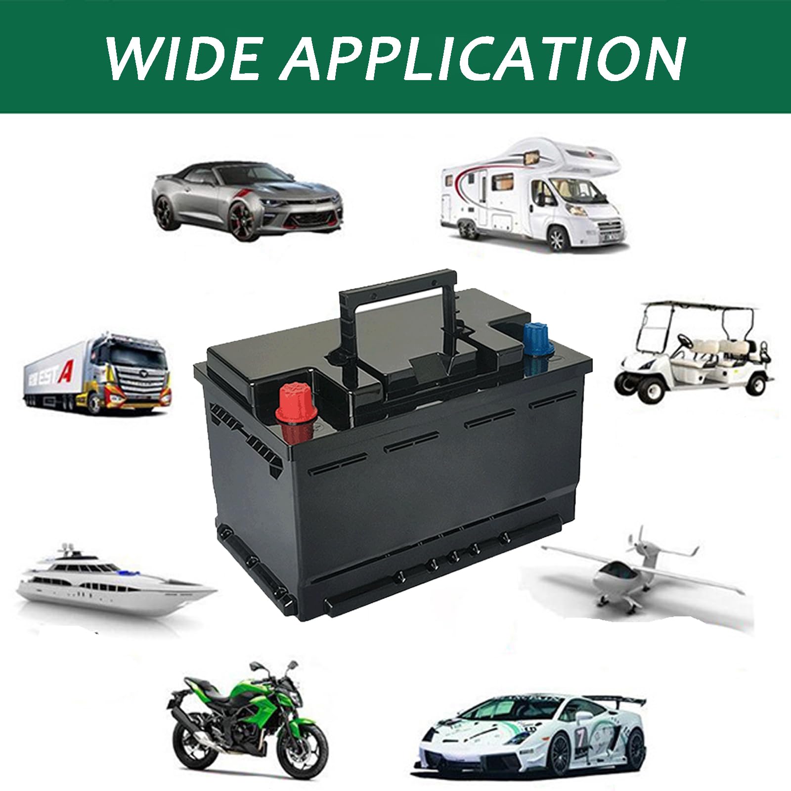 Batería LiFePO4 de 12,8V y 150Ah Batería de fosfato de Hierro y Litio Recargable de 12,8V y 210Ah Batería de Litio de 12,8V con BMS de 150A/200A para Kits de Motor de 1500W-2000W,12.8v150ah