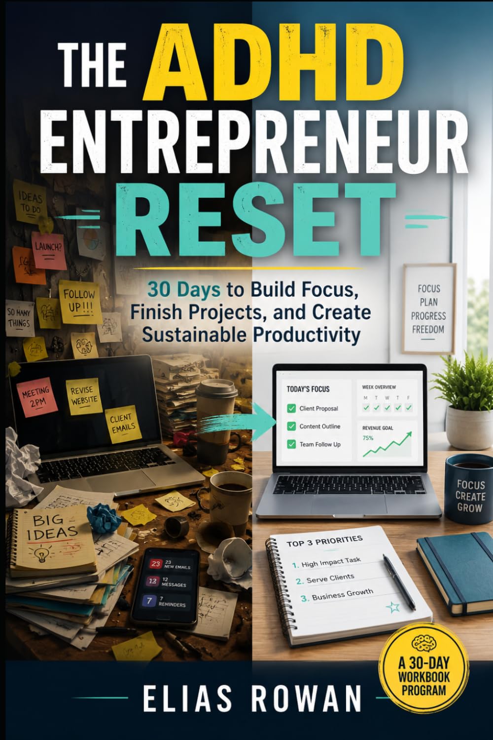 The ADHD Entrepreneur Reset: 30 Days to Build Focus, Finish Projects, and Create Sustainable Productivity