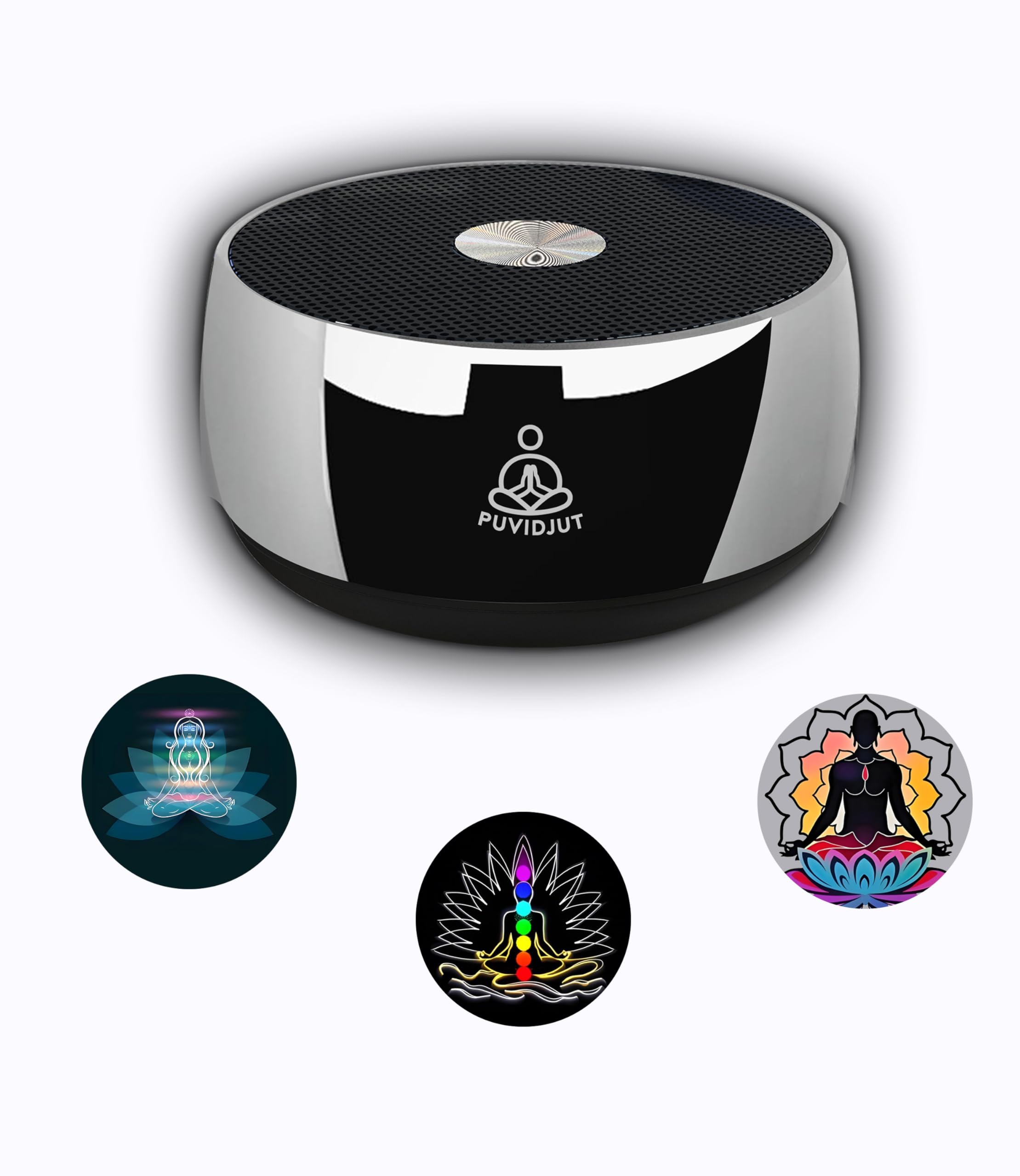 meditation sound machine frequency generator instrumentpuvidjut tone device - solfeggio frequencies bath for yoga mindfulnessmeditation system of chakra 5 tones optional 3 timer modes
