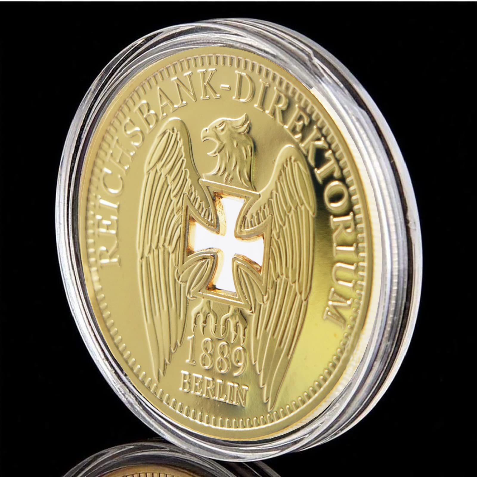 Moneda Conmemorativa Hueca Alemana, Moneda Conmemorativa de águila Cruzada, Monedas Coleccionables, Artesanías Retro