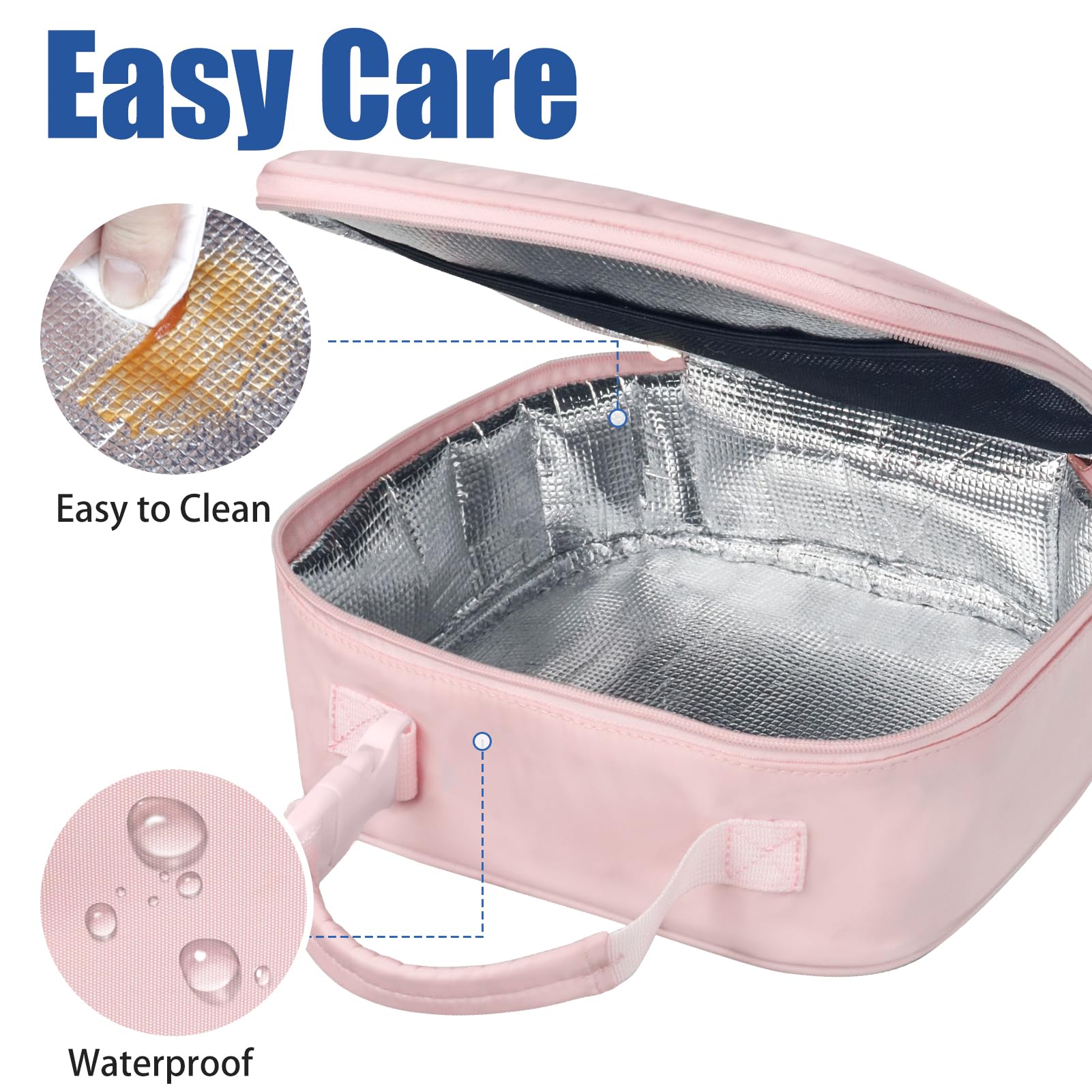 AOSBOS Mini koeltas voor rugzak, koelbox, lunchtas, dames, lunchbox, tas, kinderen, opvouwbaar, thermotas, isolatietas voor werk, school, auto, reizen, thermocase, 5 l, buffer, roze AOSBOS Mini koeltas voor rugzak, koelbox, lunchtas, dames, lunchbox, tas, kinderen, opvouwbaar, thermotas, isolatietas voor werk, school, auto, reizen, thermocase, 5 l, buffer, roze