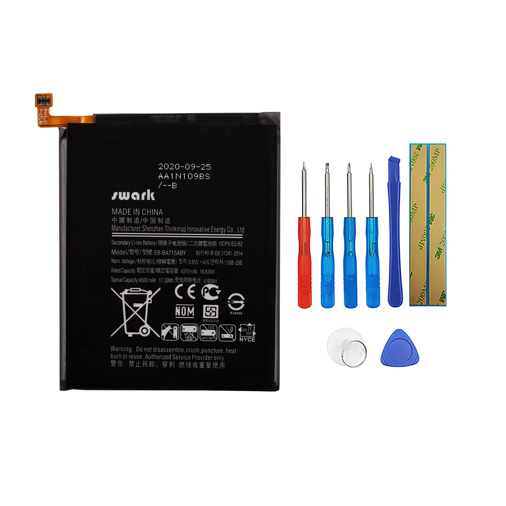 SWARK Battery EB-BA715ABY Compatible with Samsung Galaxy A71 SM-A715F with tools