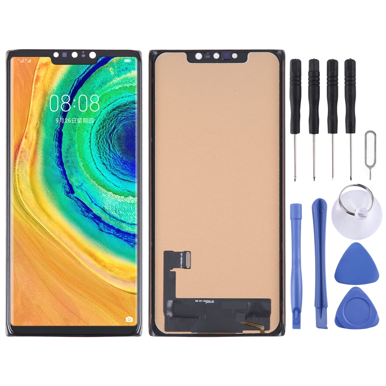 Lingland Cell Phone kit for Huawei Nova 7 Pro TFT LCD Screen for with Digitizer Full Assembly, Not Supporting Fingerprint Identification Screen Overall Assembly (Color : Color12)