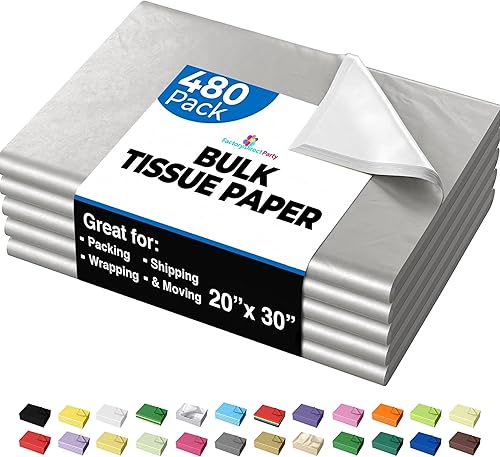 Miniatura 36 de Crown 480 hojas paquete a granel, papel de regalo – resma de papel – 15 x 20 pulgadas Papel de regalo para álbumes de recortes, arte y manualidades