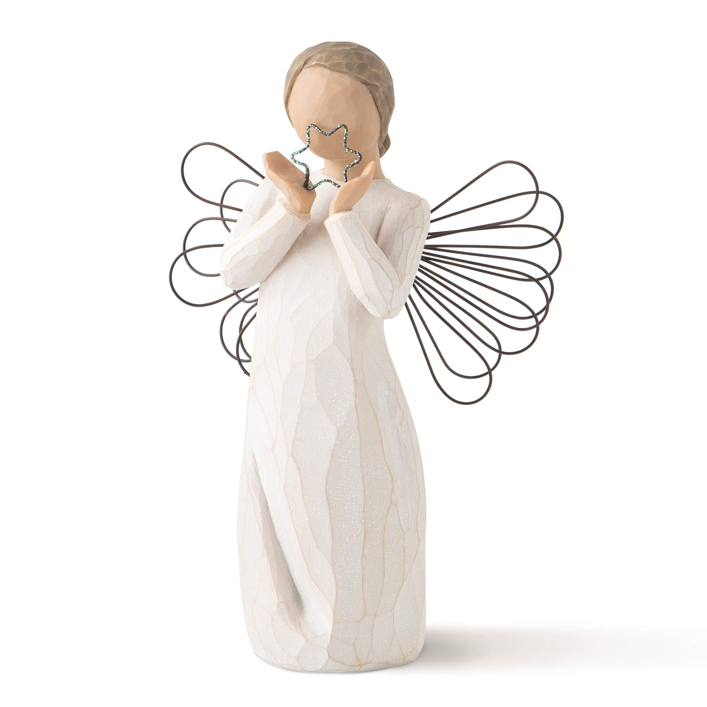 Hand-Painted Sculpted Angel, Bright Star