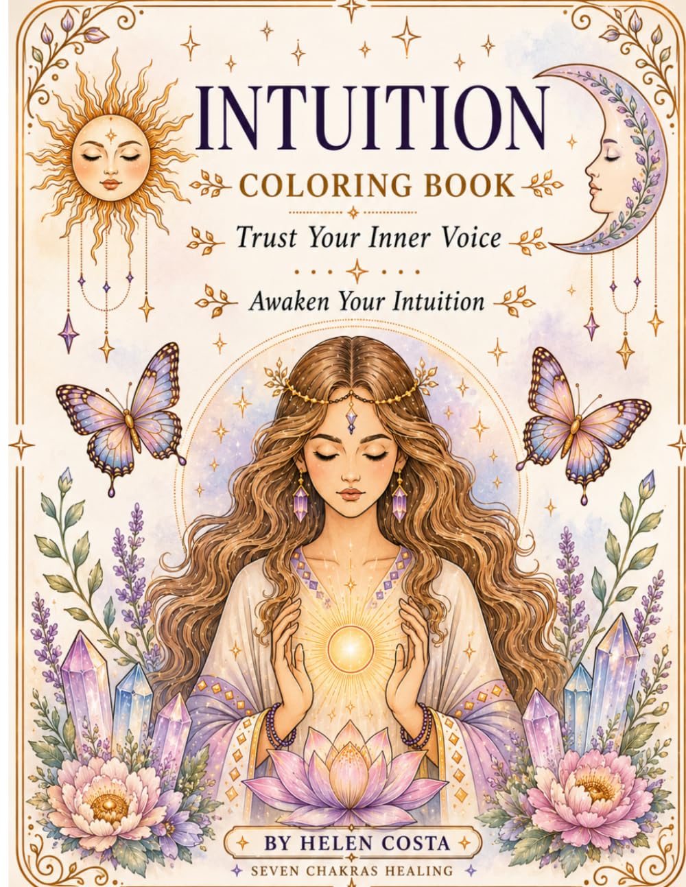 Intuition Coloring Book: A Journey to Your Inner Wisdom: Printable Intuition Coloring Book for Adults - 20 Mindfulness Coloring Pages + Bonus Reflection Journal