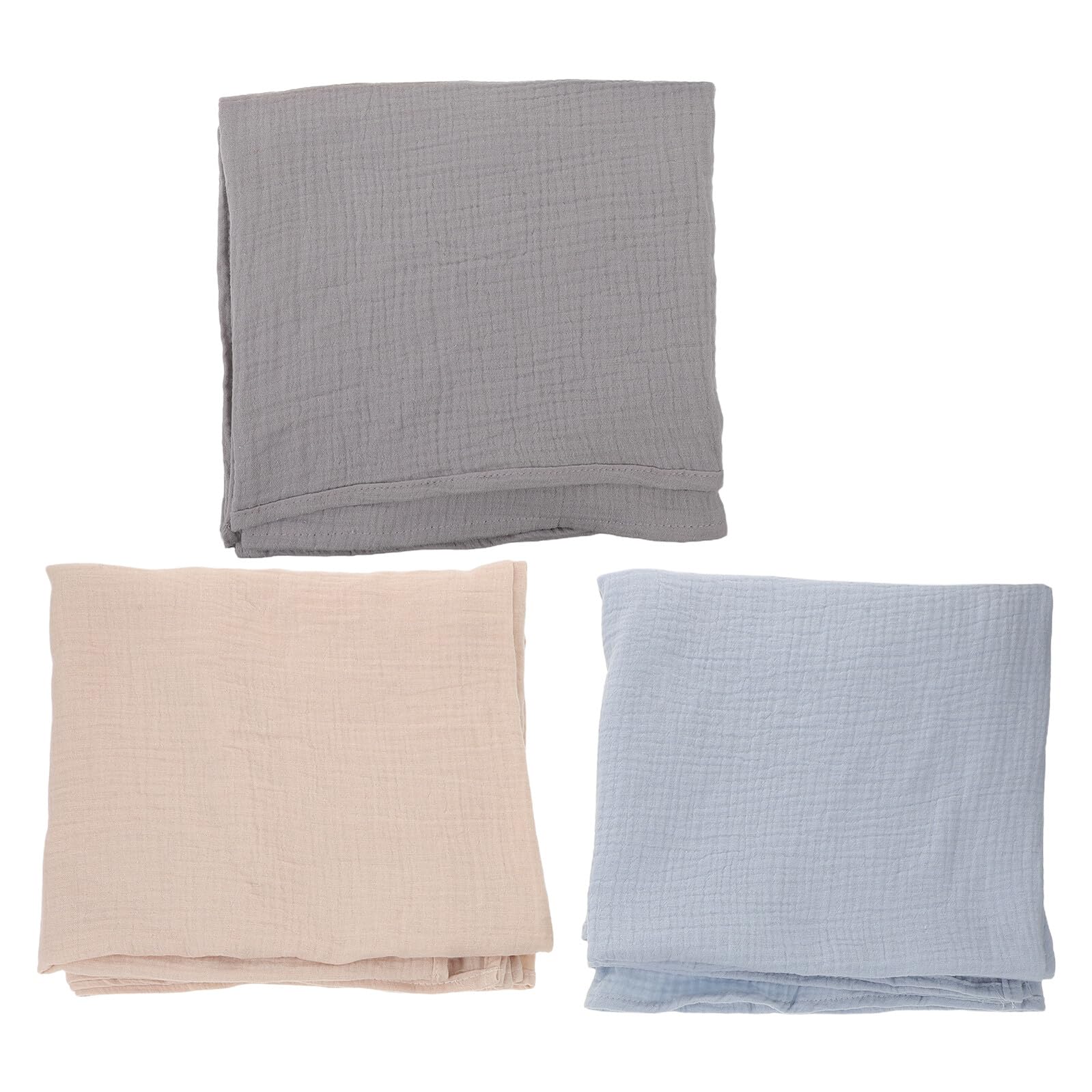 3 Piezas Manta de Gasa para Recién Nacido de Mantas Envolventes Suaves para Niña Unisex para Dormir y Baño Diseño Transpirable y Fácil de Lavar