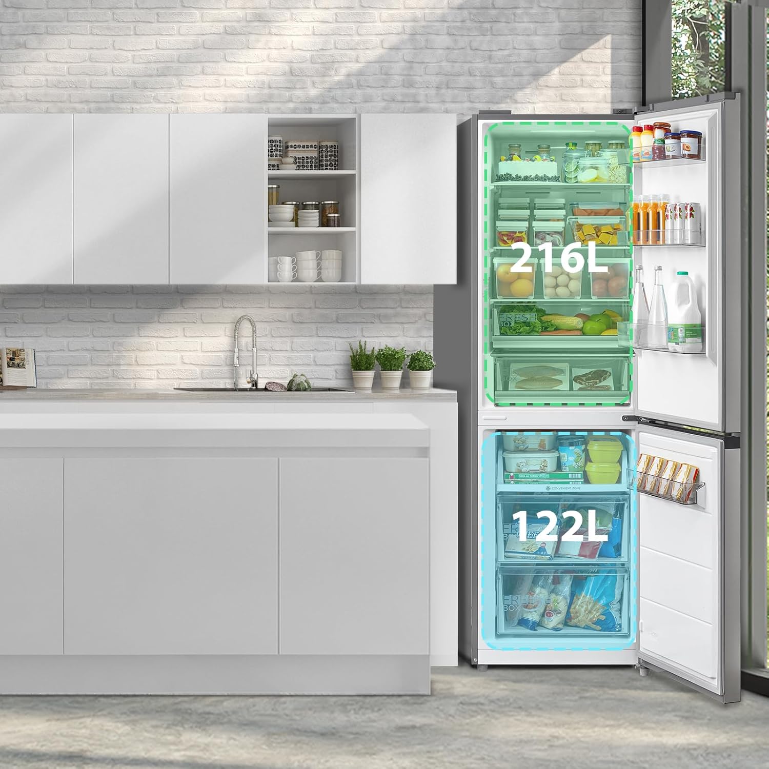 Midea Refrigerator Capacity Breakdown