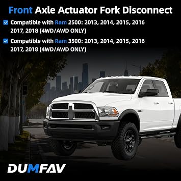 4x4 Front Axle Actuator Fork Disconnect Assembly