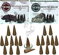 Vista 339 de TRUMIRI Incense Cones - Combo Pack of 20 Cone Incense - 10 Nag Champa + 10 Palo Santo - Insence Cones - Incense Cones Scented - Cone Incense Scents