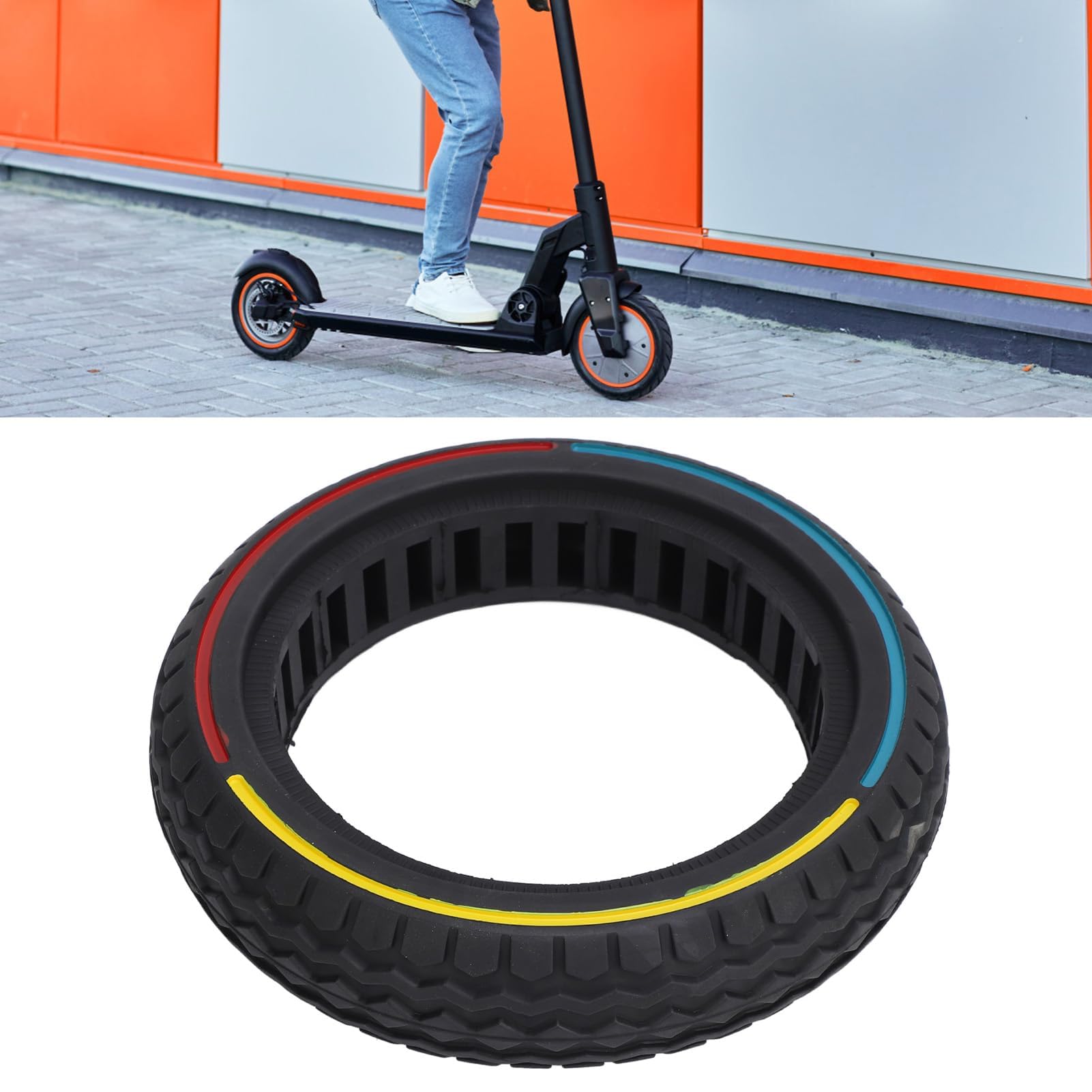 Skuter Elektryczny Solidna Opona 8.5x2.0 Gumowa Antypoślizgowa Amortyzująca Opona do Skutera dla M365 1S PRO PRO2 MI3 MI3LITE
