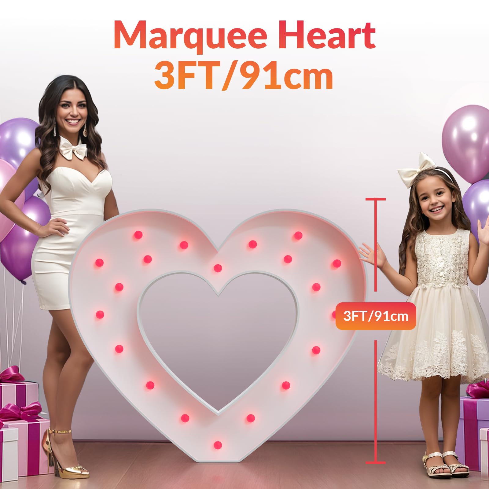 Marry Me Light Up Hearts, duże serce MarryMe na oświadczyny, 'Will You Marry Me' znak markizy serce duże serca propozycja zestaw do dekoracji MarryMe