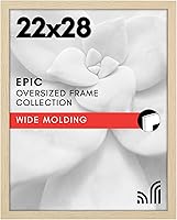 Vista 101 de Americanflat - Marco para cuadro de 16x20 con plexiglás pulido - Marcos anchos para cuadros fabricados en madera de ingeniería para exhibición