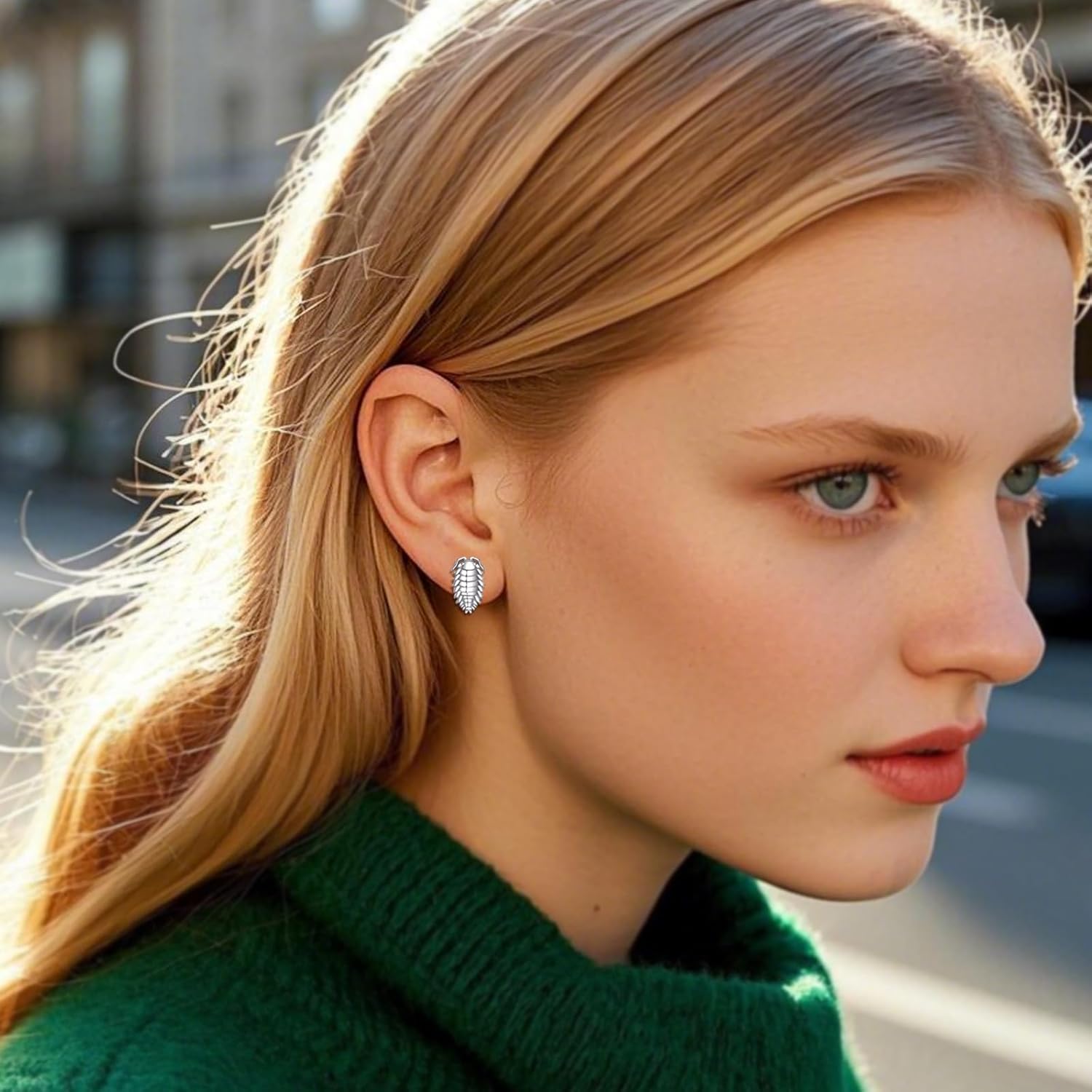 Duck/Chicken/Dragonfly/Elephant/Dinosaur/Unicorn/Horse/Rabbit/Hammerhead Shark/Frog/Fox/Bug Stud Earrings S925 Sterling Silver Animal Jewelry Gifts for Women - Image 6