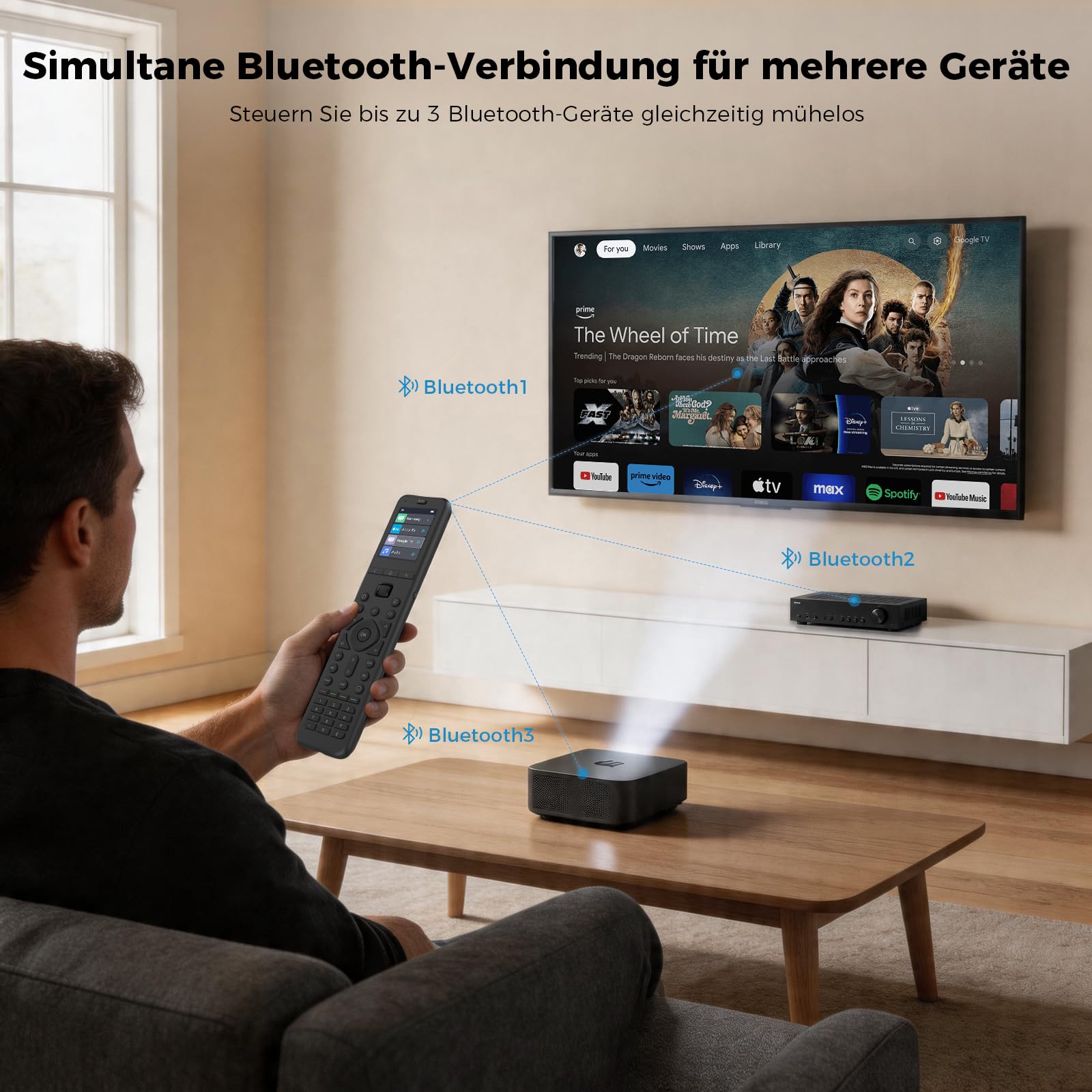SofaBaton U3 Universelle Fernbedienung, All-in-One Smart Universal-Fernbedienung mit App, Global Macro & Active Multi-Link Bluetooth & Air Mouse & Google Sprachsteuerung