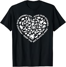 Heart Love Ocean life slogans icon T-shirt for Protest March T-Shirt