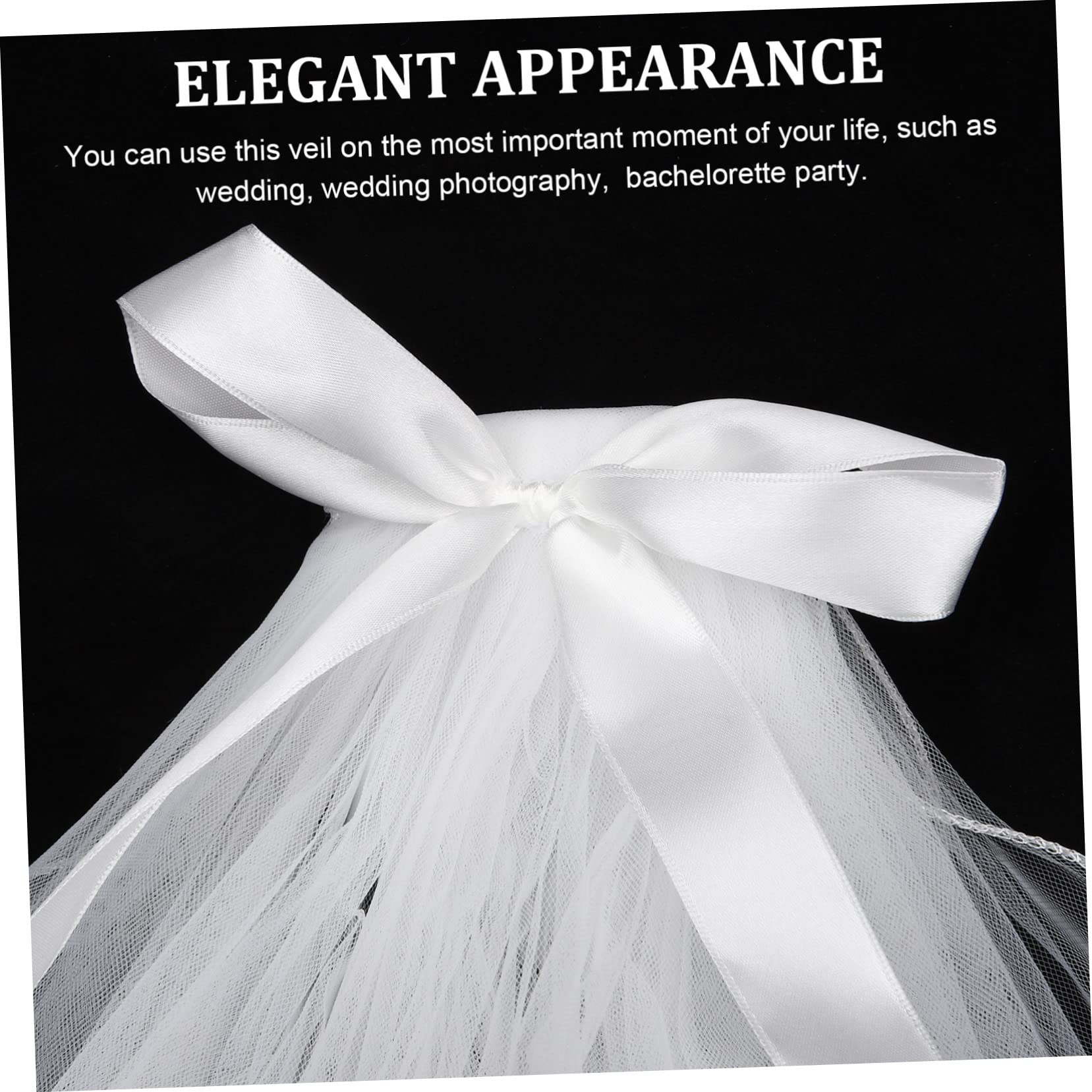 SHERCHPRY 5stücke Bachelorette Schleier Mit Haarschmuck Elegante Hochzeitsdekoration Für Junggesellinnenabschiede Fotografie Partys Kamm-stil
