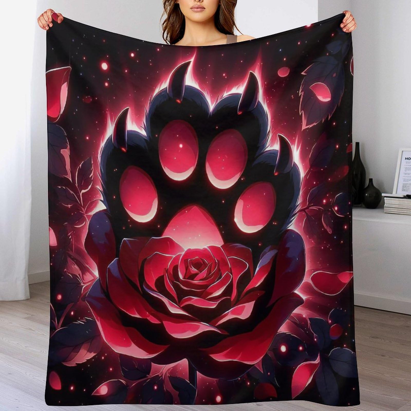 Couverture en flannel rose pour canapé jeté de lit doux 140x180