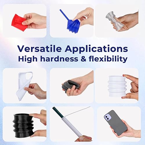 Vista 159 de AMOLEN - Paquete de 4 carretes de filamento de ácido poliláctico de seda para impresora 3D, brillante, bicolor, 1/16 de pulg./1.75 mm, azul Verde