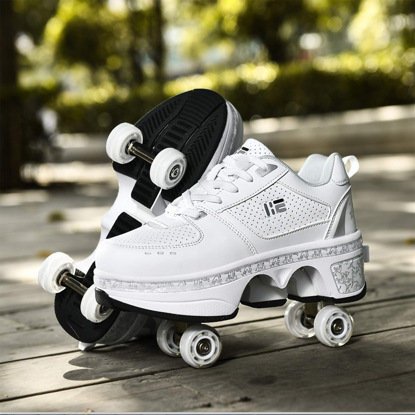 2-in-1 Rollschuhe Kinder - Schuhe Mit Versteckten Rädern Für Mädchen & Jungen